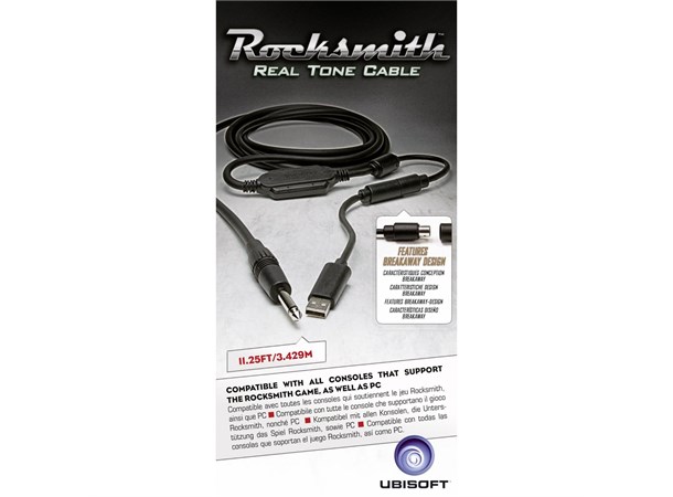 Rocksmith Real Tone Cable Ekstra kabel til PS4,PC, PS3 og Xbox 360